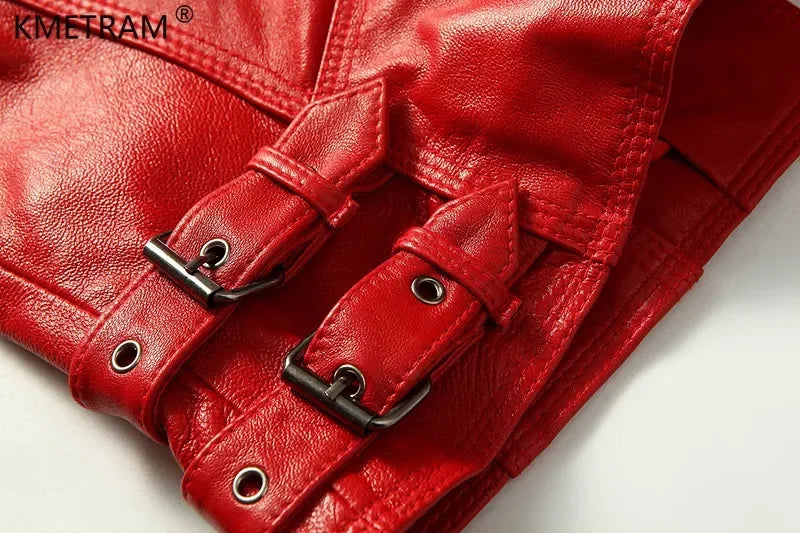 Women's Genuine Sheepskin Leather Jacket — Short Slim Fit