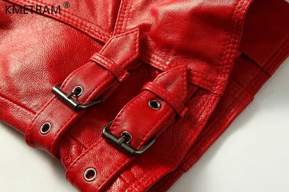 Women's Genuine Sheepskin Leather Jacket — Short Slim Fit
