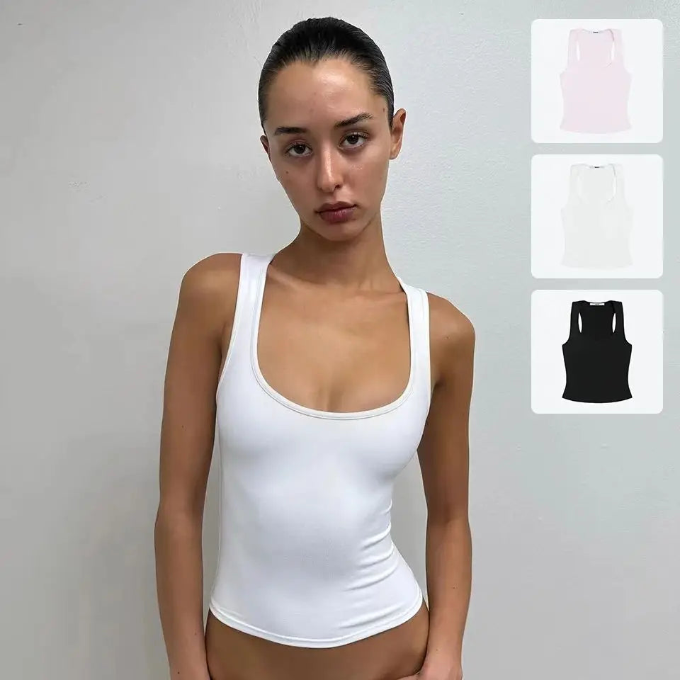 Women's Wide-Strap Camisole Tank Top — Casual & Sporty
