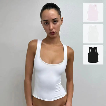 Women's Wide-Strap Camisole Tank Top — Casual & Sporty