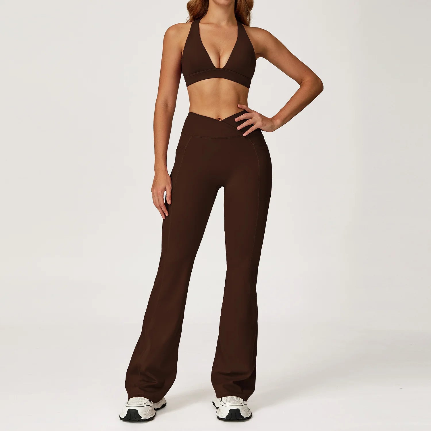 Women Tracksuit Yoga Set 2PCS Gym Workout Clothes for Female Push Up Bra High Waist Leggings Sexy Fitness Sportswear Sports Suit