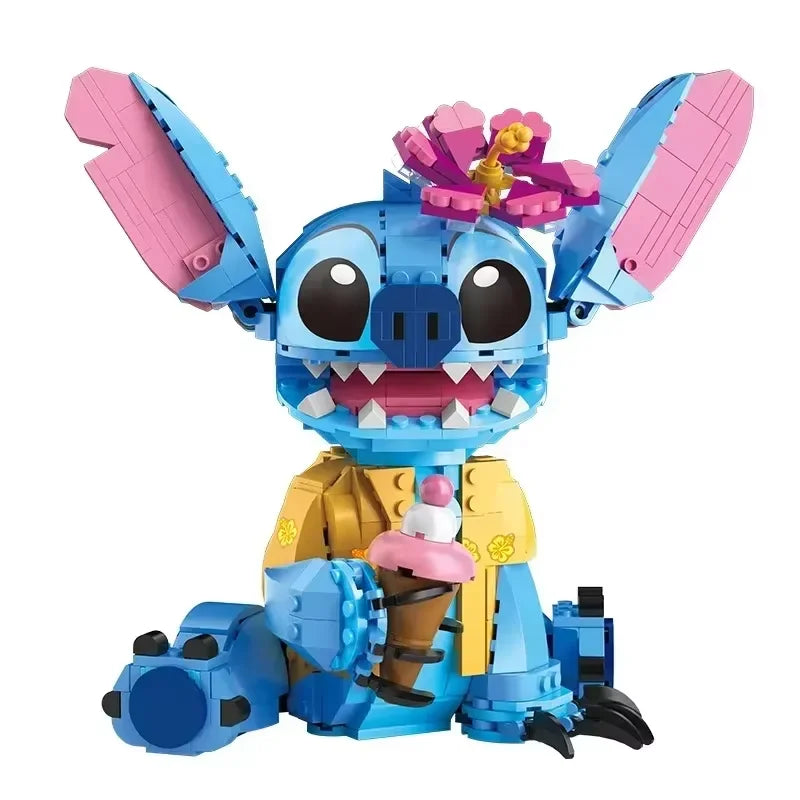Stitch Angel CP Building Blocks 2025 Large Piece Cartoon Toys for Kids with Moving Ears Assembly Gift for Boys & Girls Birthday