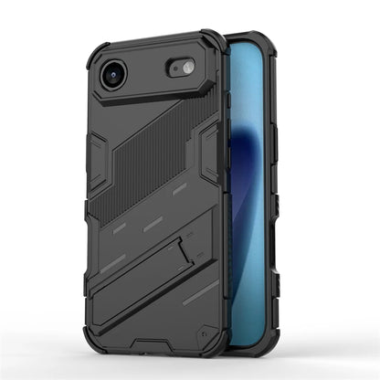 Shockproof Phone Case For iPhone 17 Air Phone Holder Armor PC Full Cover Back Case iPhone17 Pro Max Cover For iPhone 17 Air Case Black