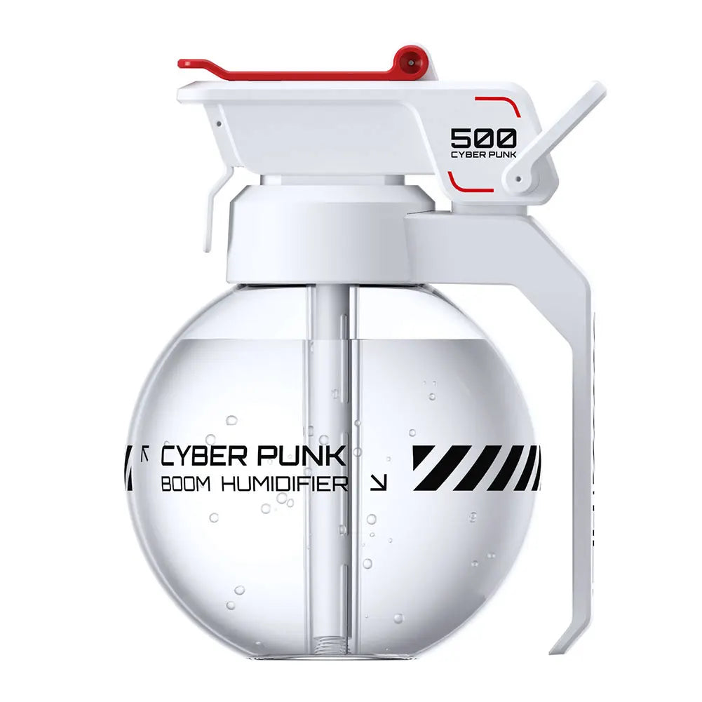 500ml Grenade Air Humidifier with Essential Oils for Home Office Aroma Therapy Stress Relief Decorative Cyberpunk Style High Capacity Mist Discharge