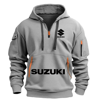 Suzuki's newmen's hooded sweatshirt casual outdoor sports sweatshirt warm for autumnandwinter perfect for motorcycle enthusiasts 2