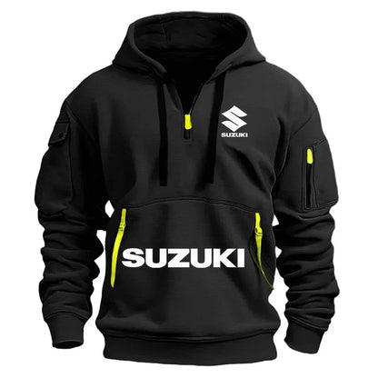 Suzuki's newmen's hooded sweatshirt casual outdoor sports sweatshirt warm for autumnandwinter perfect for motorcycle enthusiasts 5