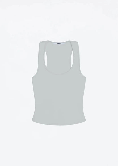Women's Wide-Strap Camisole Tank Top — Casual & Sporty Fog Gray