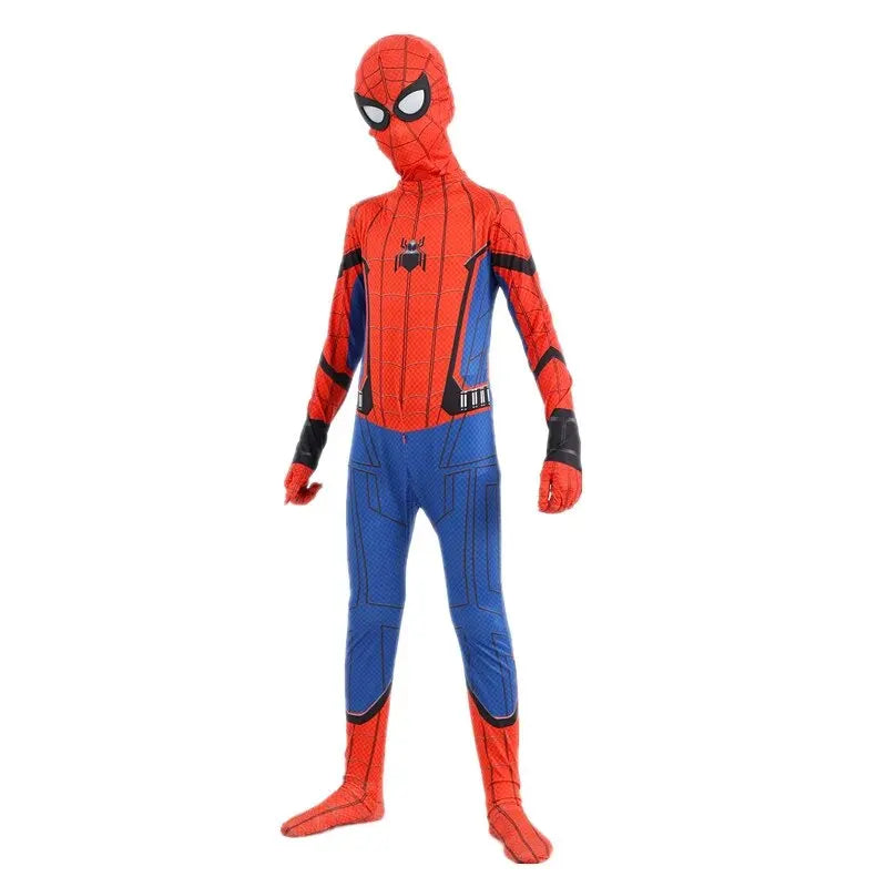 Child Remy Superhero Spider Mask Costume  Halloween CharacterJumpsuit Holiday Performance Wear for Boys & Girl Birthday Party