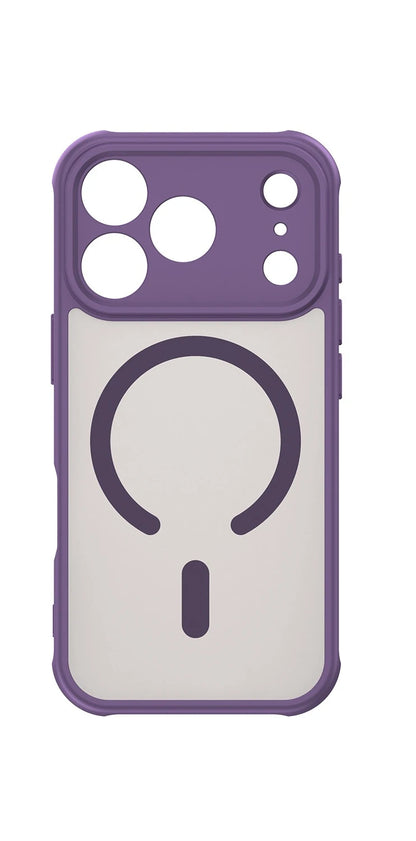 Luxury Matte Shockproof Magsafe Magnetic Case For iPhone 17 Air 17Pro 17 Pro Max Wireless Charging Shockproof Hard Back Cover PURPLE