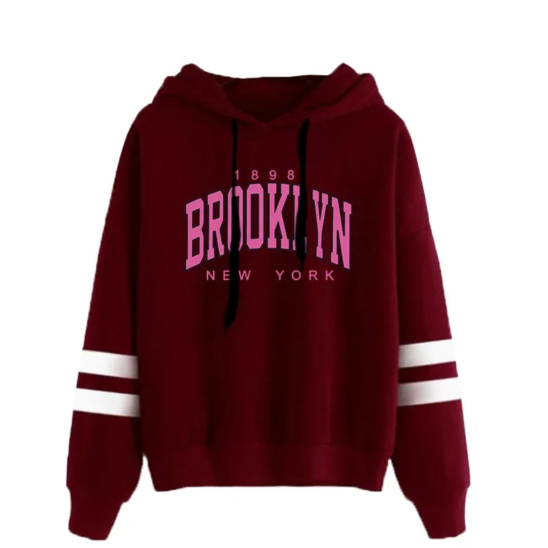Quality Daily Women Tracksuit Hoodies Casual Single Piece Stripe Sweatshirt and Sweatpants Comfort Outdoor Jogging Autumn Winter Red Top