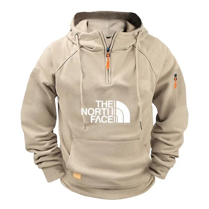 Men's casual sports long-sleeved hooded large-sized sweatshirt and fashionable fitness pullover for autumn and winter 2025 Picture color4