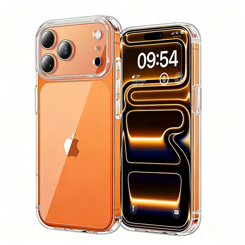 Hybird Airbags Case for iPhone 17 Pro Max Shockproof Clear Case Transparent Cover for iPhone 17Pro 17 Air Phone Protective Case