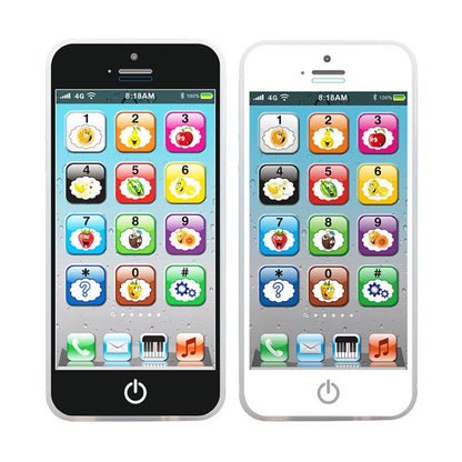 Kids Fun Learning Play Phone - Interactive Simulation, Numbers & Fruits, 12 Educational Keys - Fosters Cognitive Skills, Built-i