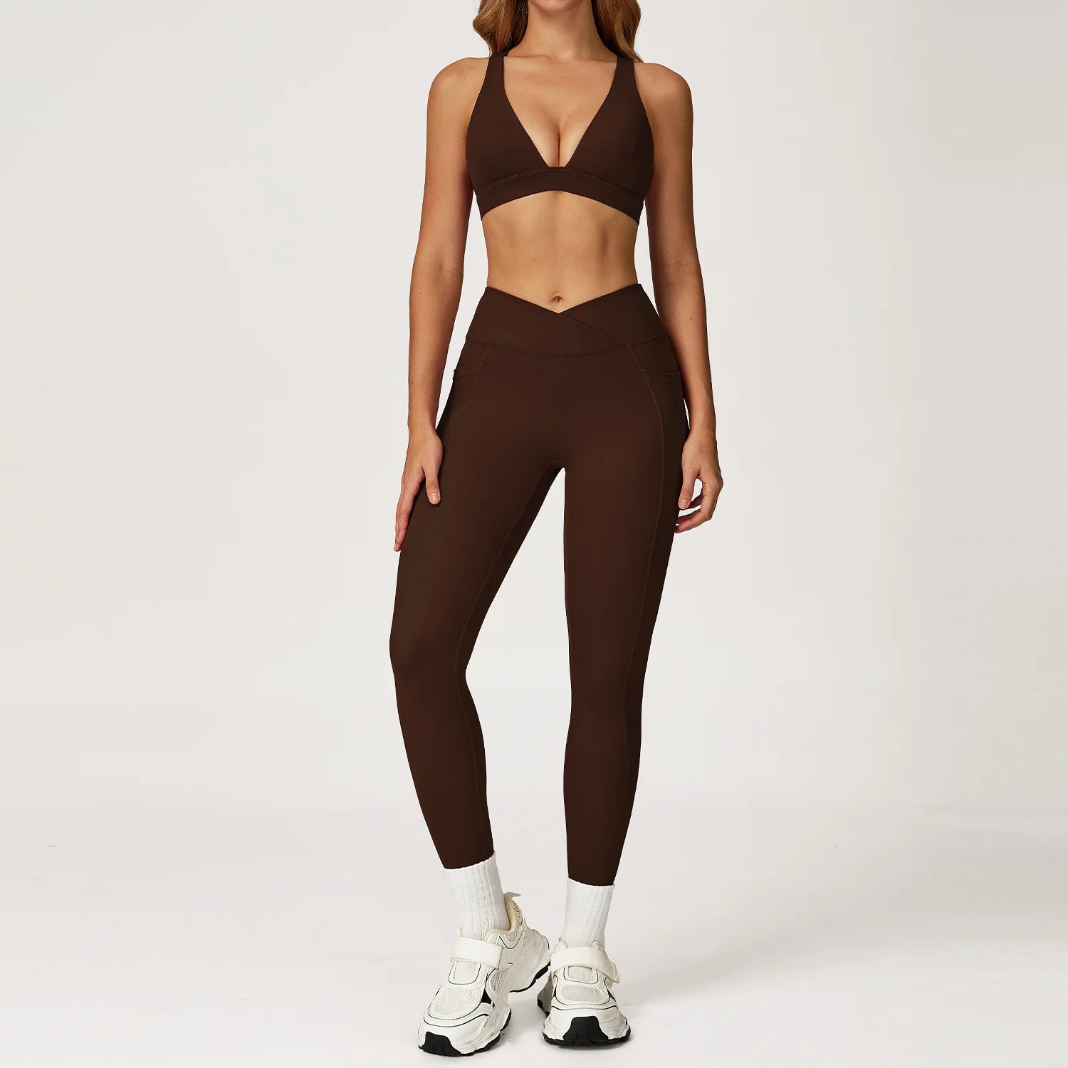 Women Tracksuit Yoga Set 2PCS Gym Workout Clothes for Female Push Up Bra High Waist Leggings Sexy Fitness Sportswear Sports Suit