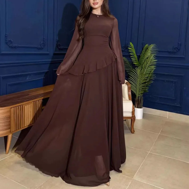 Elegant Ruffled Party Dress