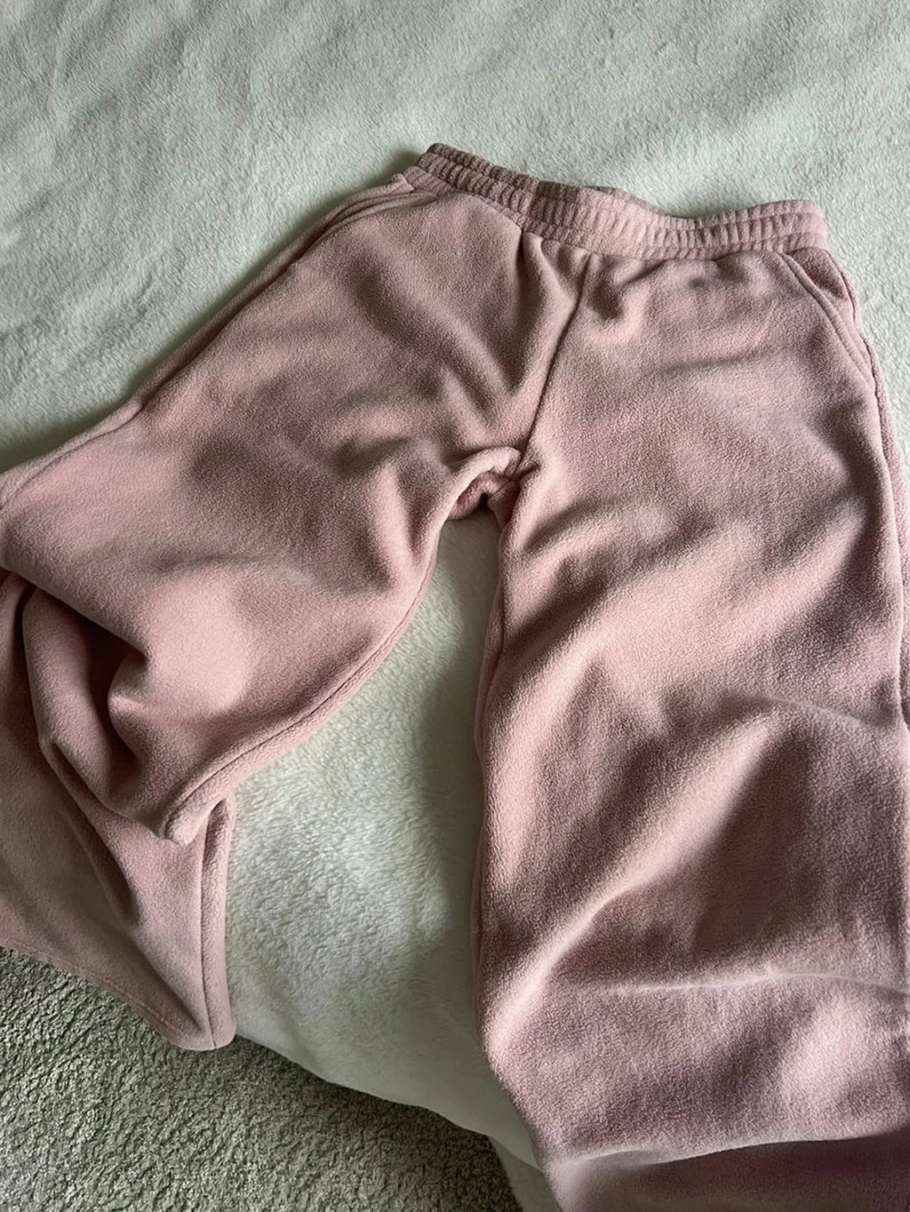 Women's Fall Winter Casual Wide Leg Pants, Comfortable Loose Fit Home Wear, Simple Solid Color Daily Clothing