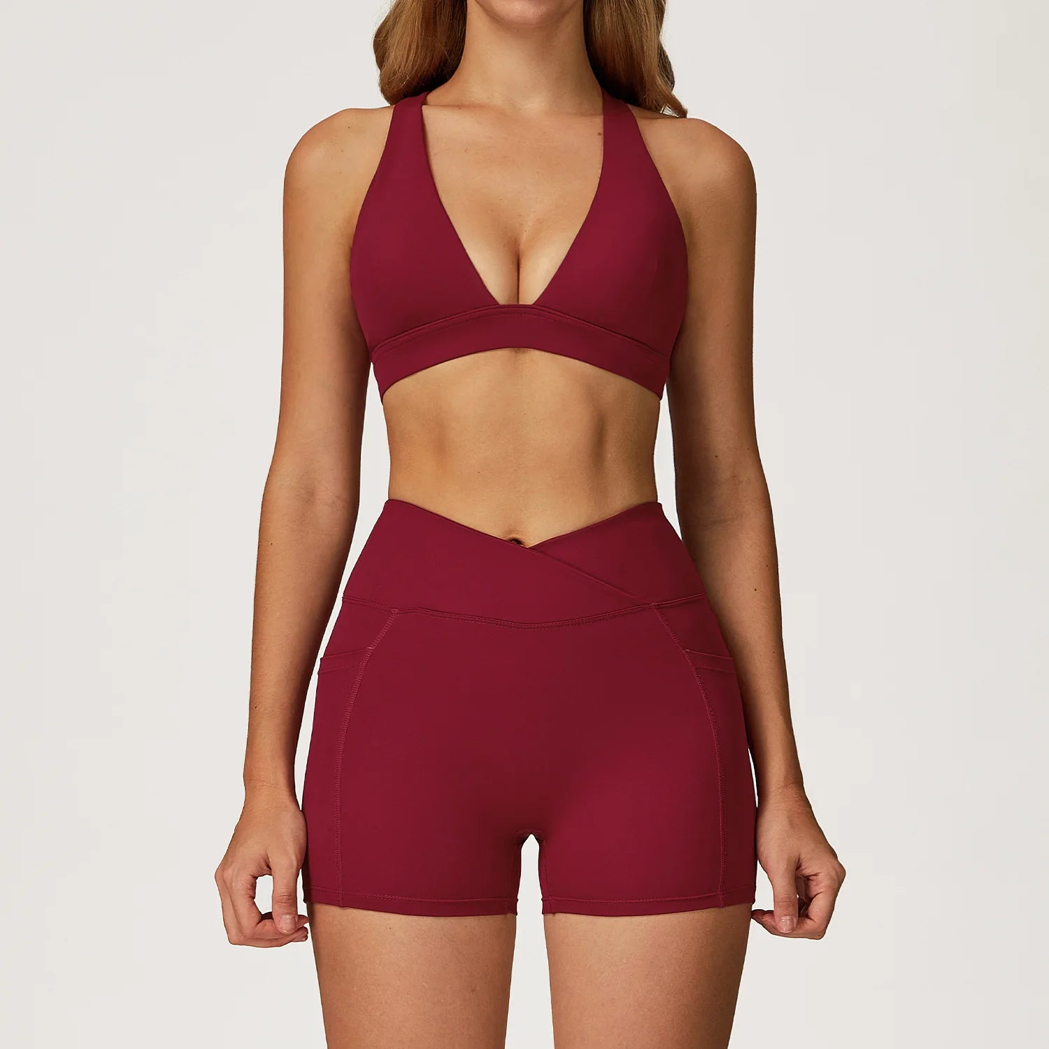 Women Tracksuit Yoga Set 2PCS Gym Workout Clothes for Female Push Up Bra High Waist Leggings Sexy Fitness Sportswear Sports Suit