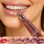 YOUNG VISION 6 Colors Fine Shimmering Hydrating Pipe Lip Gloss Moisturizing Crystal Gloss Lip Gloss Layering Lip Makeup