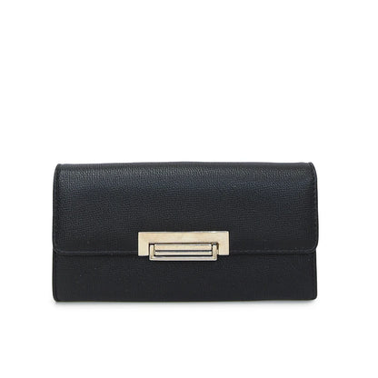 Women Wallet PU Leather Female Purse Fashion Solid Color Minimalist Coin Pocket Long Design Clutch Ladies Business Money Bag black