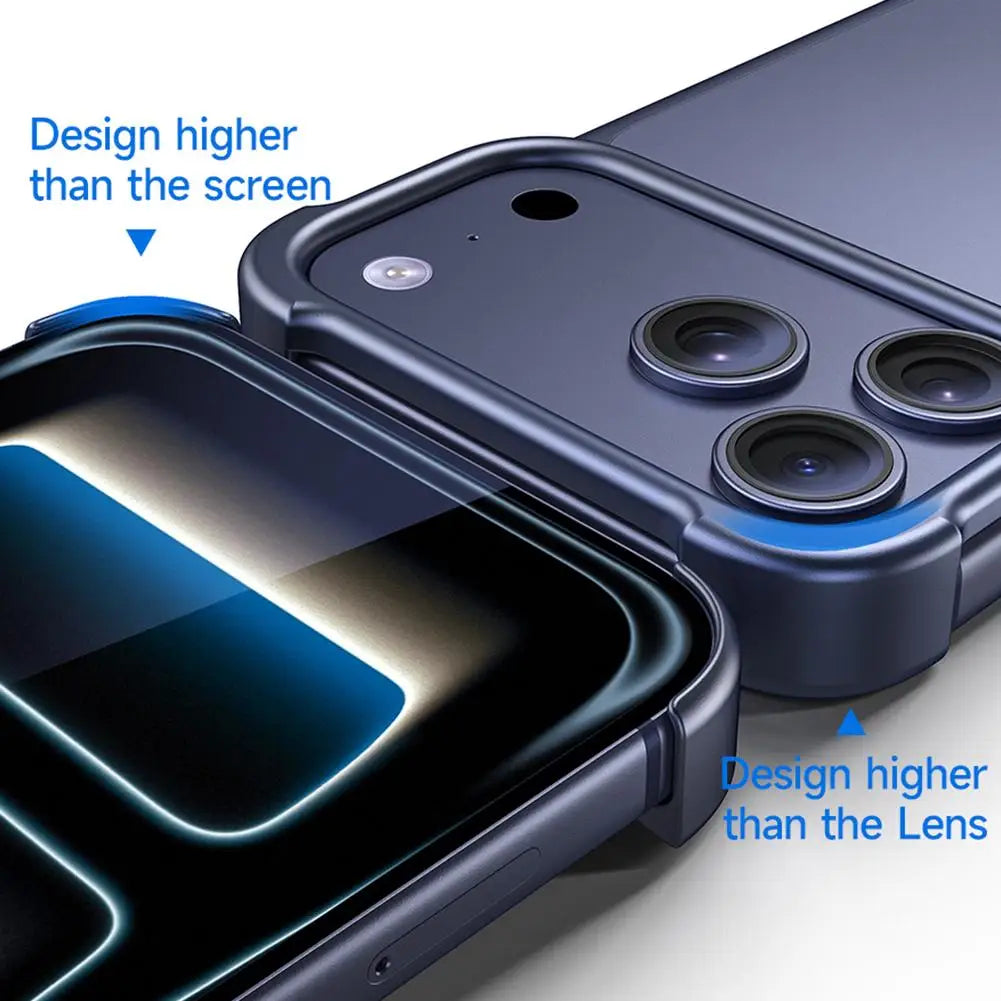 For IPhone 17 Series Aviation Aluminum Frameless Phone Case Shockproof And Scratch Resistant Breathable And Heat-dissipating