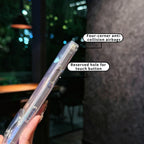 Suitable For iPhone 17pro max case，17 Air ，17Pro Transparent  PC +TPU Hard glittery gradient Magnetic protective case