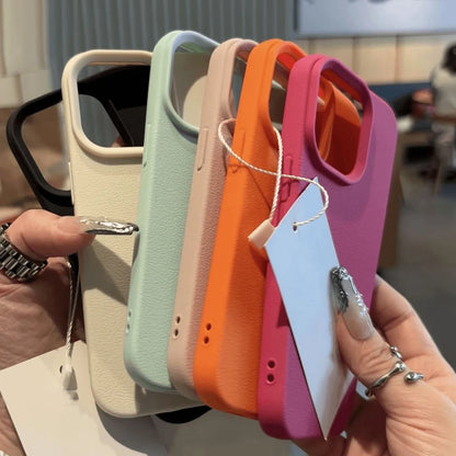 Leather TPU Phone Case For iPhone 17 Pro Max 16 13 11 15 14 Plus 12 17 Air 17Promax 16promax Shockproof Soft Funda Cover Coque