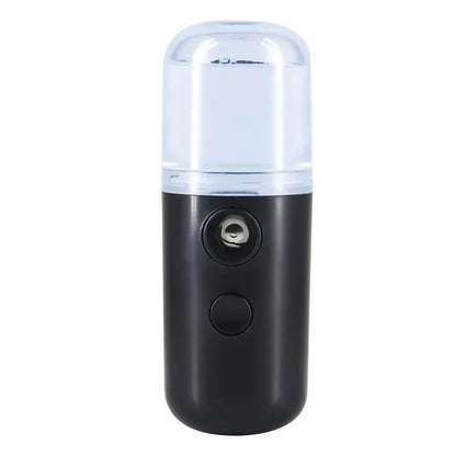 USB Portable 30ml Mini Nano Mist Sprayer Face Spray Facial Steamer Moisturizing Air Humidifier Skin Care Beauty Instruments Black