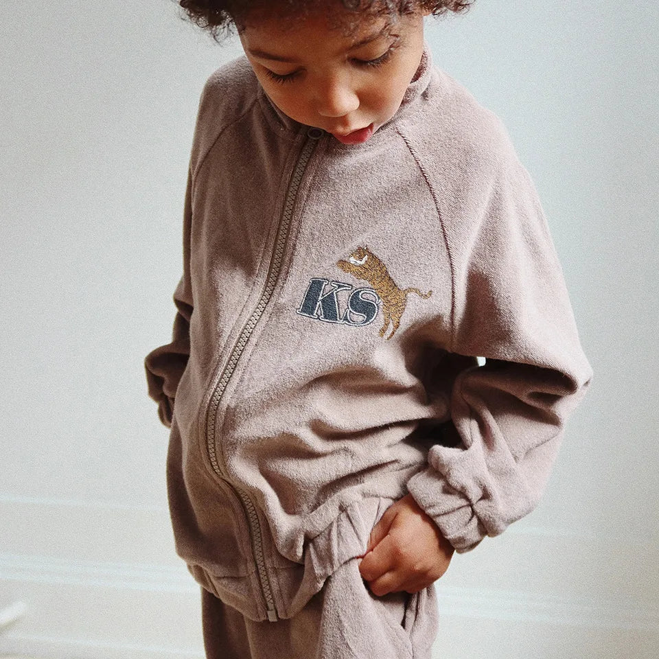Embroidered Kids Jacket & Pants Set