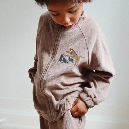 Embroidered Kids Jacket & Pants Set