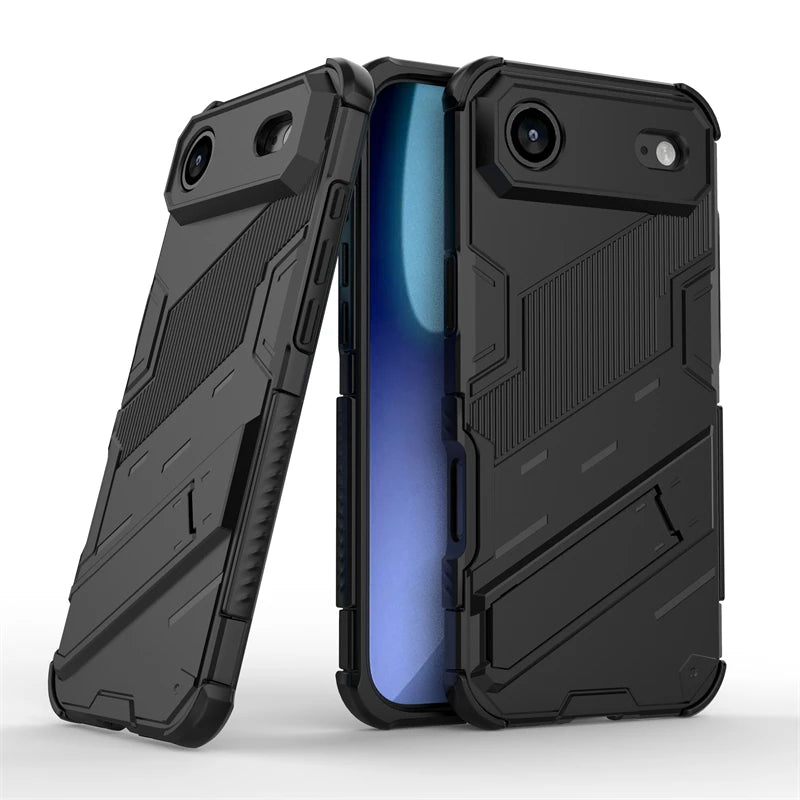 Shockproof Phone Case For iPhone 17 Air Phone Holder Armor PC Full Cover Back Case iPhone17 Pro Max Cover For iPhone 17 Air Case