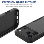 Heavy Duty Armor Shockproof Case For iPhone 17 Pro Max 17Air 16e 16 Plus TPU Frame Hard Plastic Phone Protective Cover Fundas