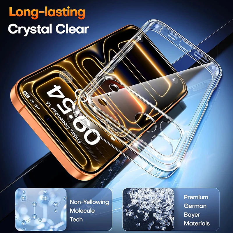 Hybird Airbags Case for iPhone 17 Pro Max Shockproof Clear Case Transparent Cover for iPhone 17Pro 17 Air Phone Protective Case