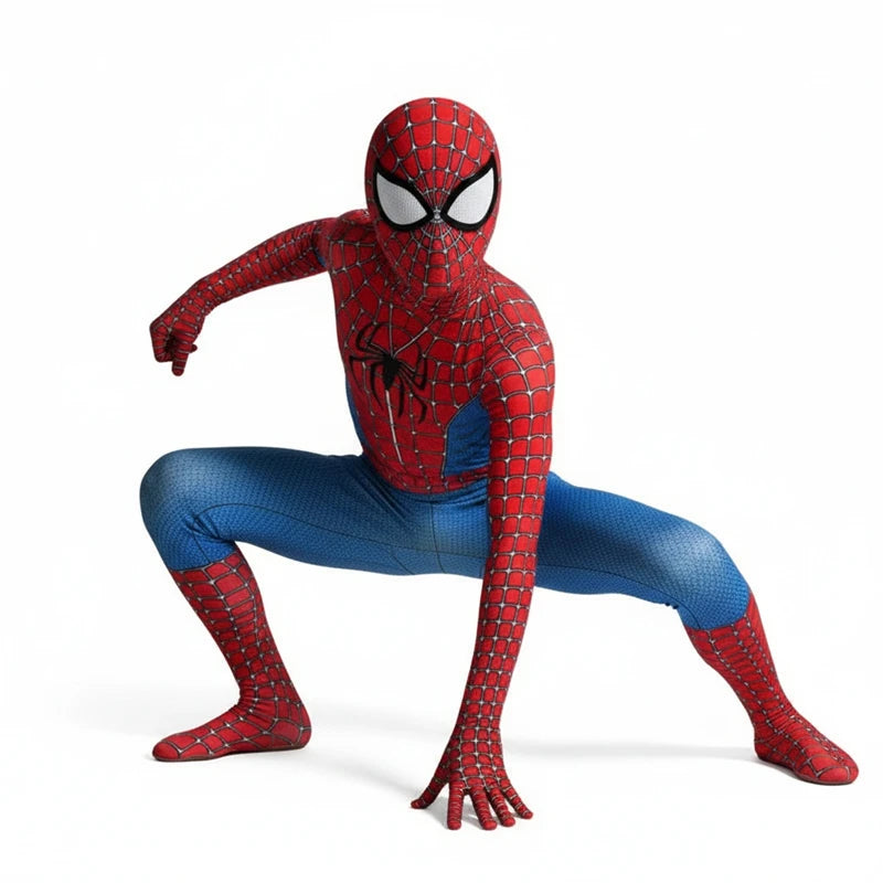Child Remy Superhero Spider Mask Costume  Halloween CharacterJumpsuit Holiday Performance Wear for Boys & Girl Birthday Party