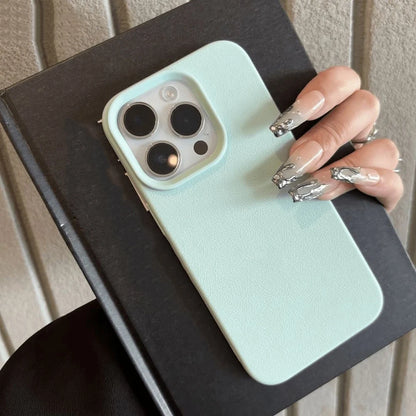 Leather TPU Phone Case For iPhone 17 Pro Max 16 13 11 15 14 Plus 12 17 Air 17Promax 16promax Shockproof Soft Funda Cover Coque Green