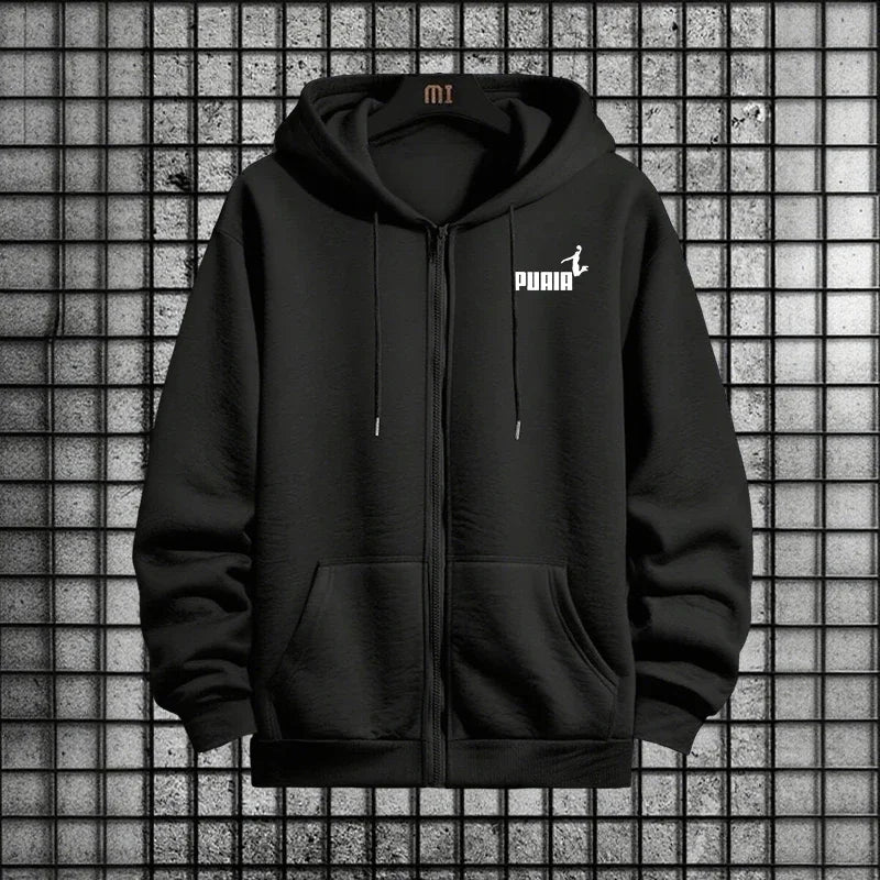 New in Women Tracksuit Trend Printing Hooded Sweatshirts Pants 2Pcs Set Casual Zipper Overcoat Suit Daily Clothing Autumn Winter