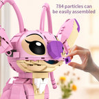 Stitch Angel CP Building Blocks 2025 Large Piece Cartoon Toys for Kids with Moving Ears Assembly Gift for Boys & Girls Birthday