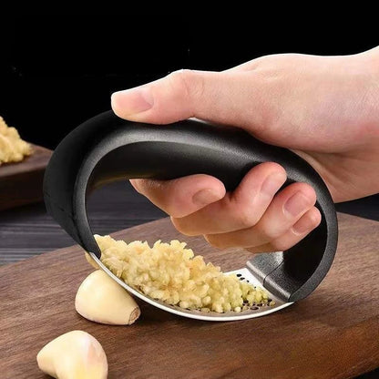 Manual Stainless Steel Garlic Press Crusher Vegetable Fruit Mincer Kitchen Chopping Tool Gadget Default Title