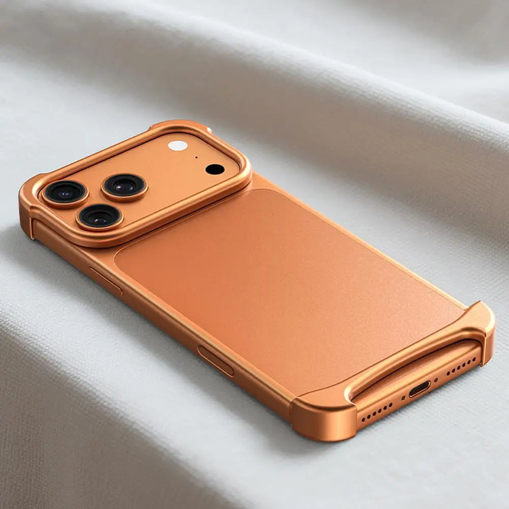 For IPhone 17 Series Aviation Aluminum Frameless Phone Case Shockproof And Scratch Resistant Breathable And Heat-dissipating