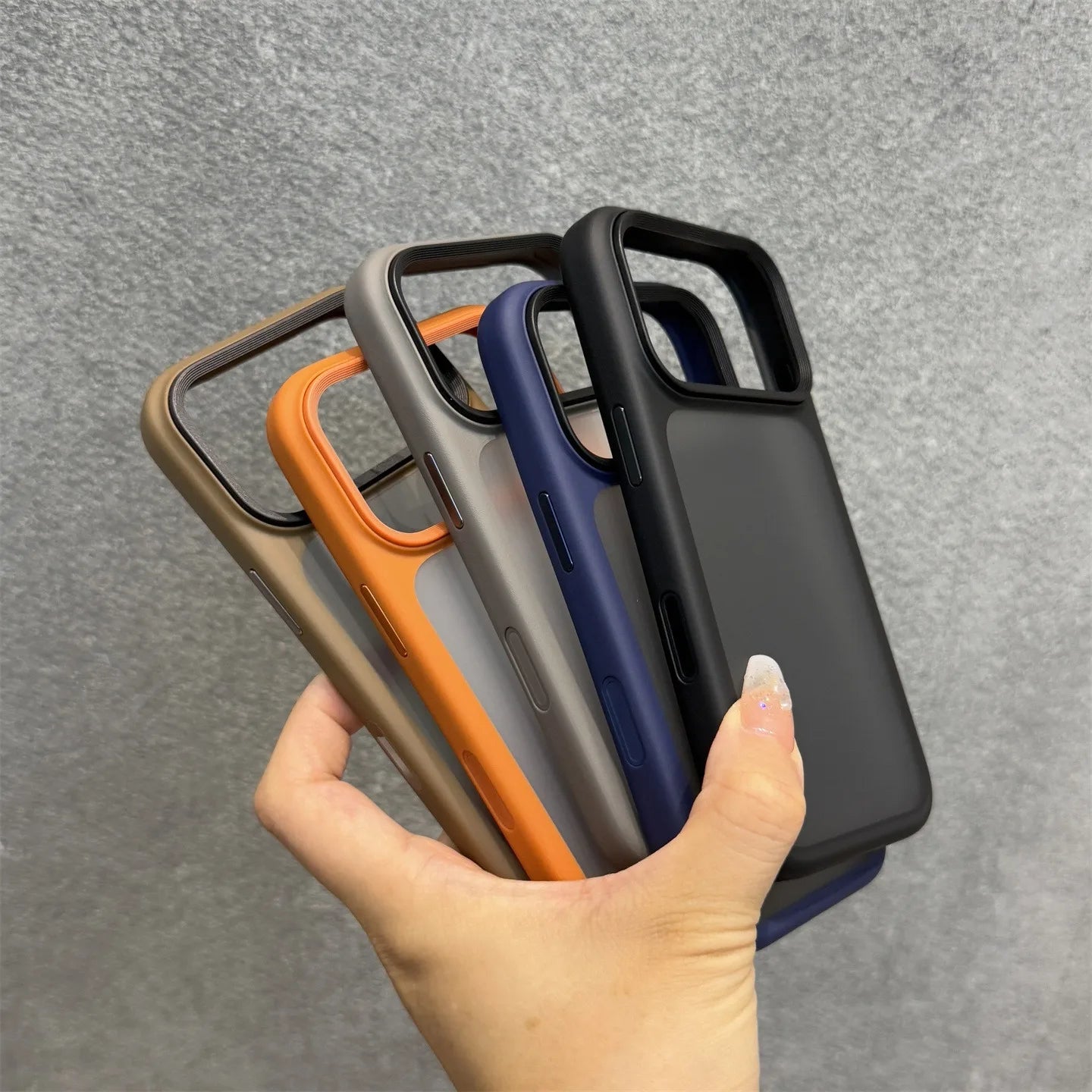 Luxury Double Color Matte Shockproof Phone Case For iPhone 17 Pro Max 17Air 17Pro Cases Metal Side Button PC+TPU Bumper Cover