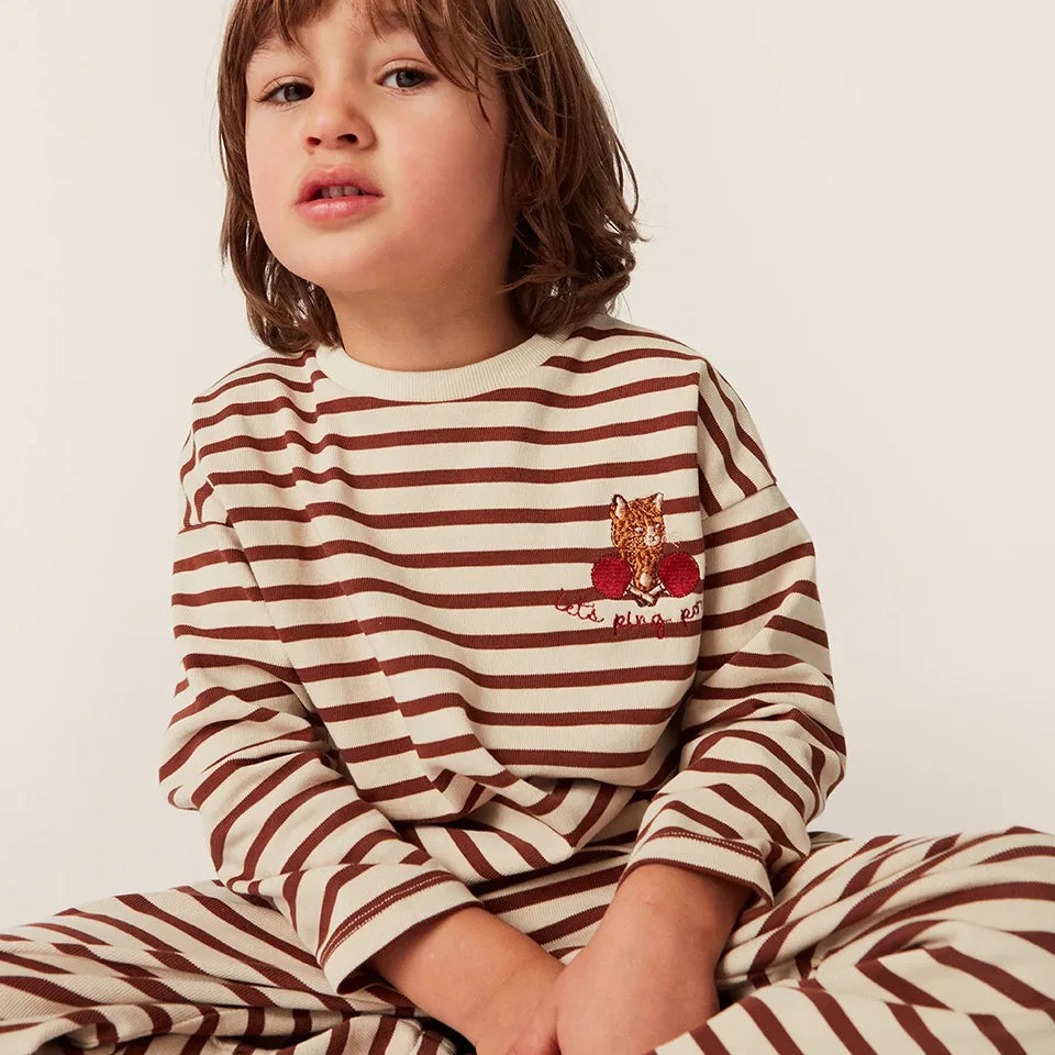 Embroidered Kids Jacket & Pants Set