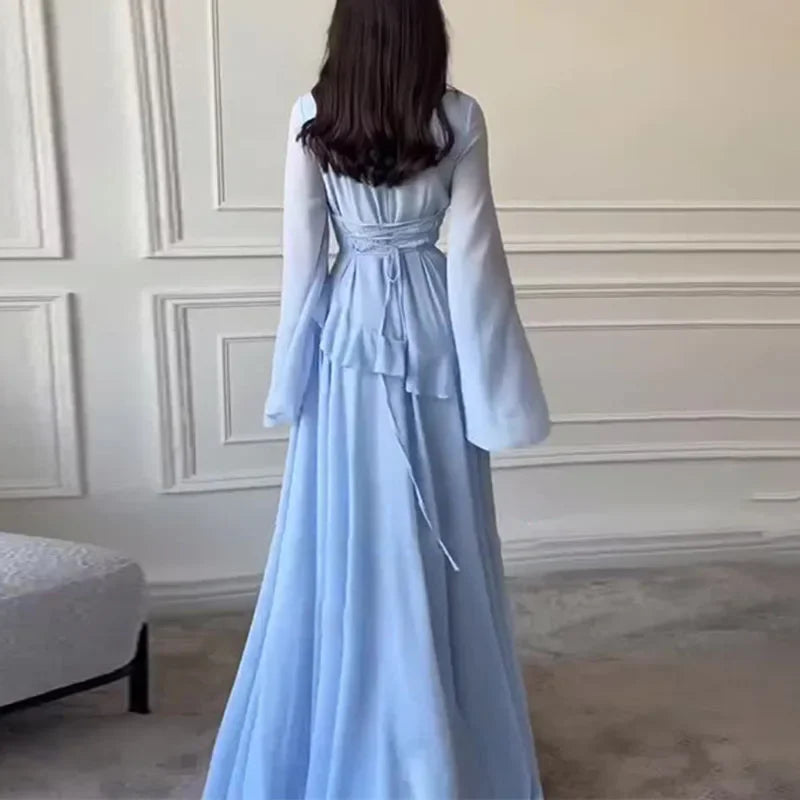 Elegant Ruffled Party Dress