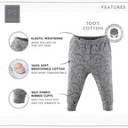 Peanutshell 5-Pack Toddler Pants Set for Boys and Girls - 100% Cotton, Suitable for Ages 0-24 Months - Dinosaur Theme