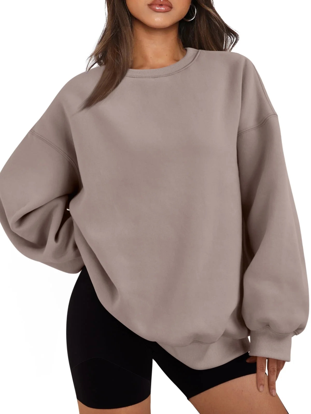 Chic & Cozy Oversized Crewneck Sweatshirts for Women - Y2K Hoodies & Casual Fall Fashion Pullover Sweaters