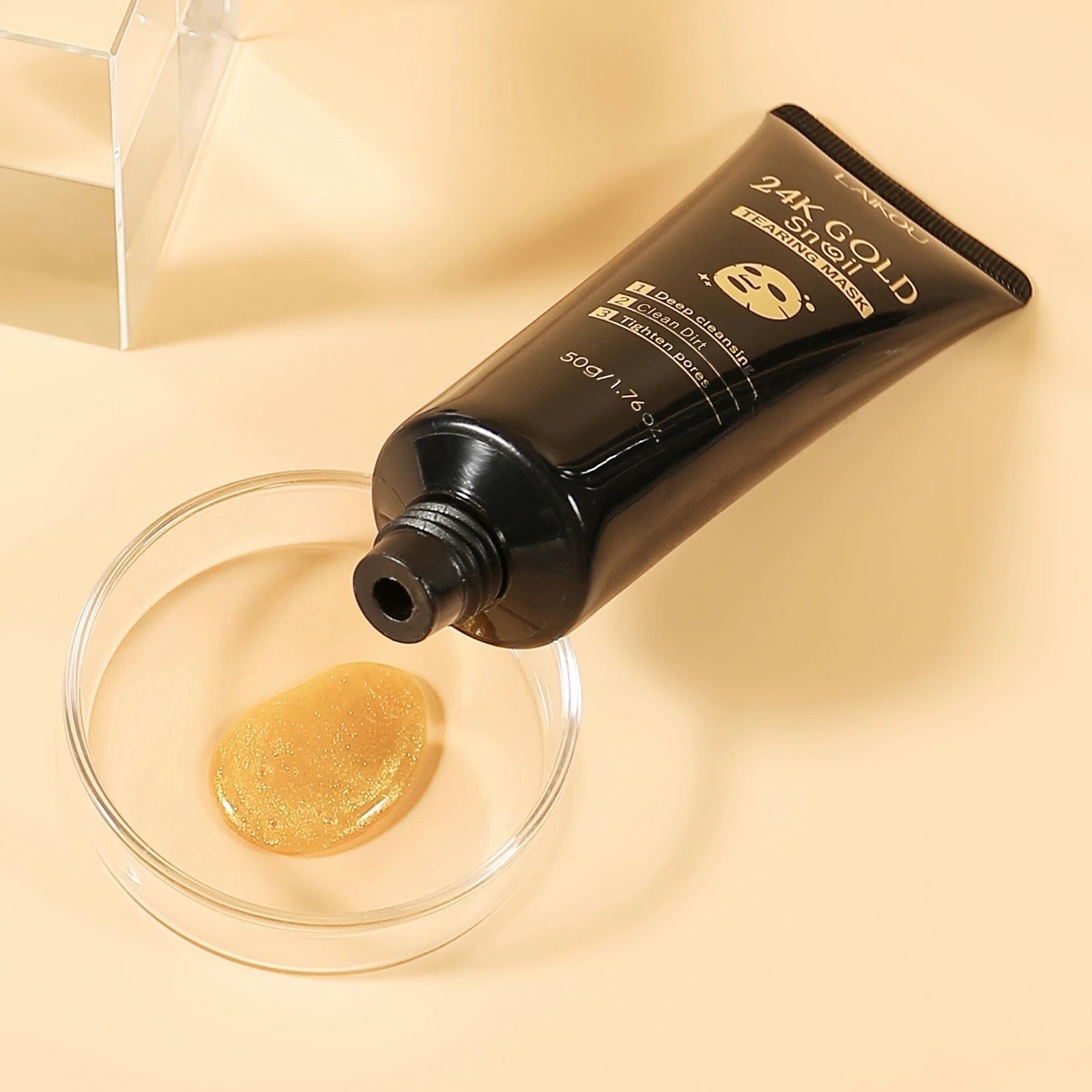 COMFORTH 24K Gold Snail Tearing Mask, a deep cleansing peel-off mask with snail extract and gold flecks.