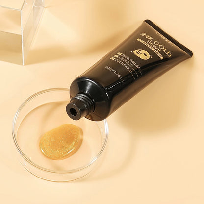 COMFORTH 24K Gold Snail Tearing Mask, a deep cleansing peel-off mask with snail extract and gold flecks.