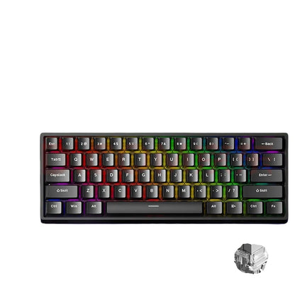 COMFORTH AULA WIN60 61-key mechanical gaming keyboard with RGB backlighting and ABS plastic keycaps.