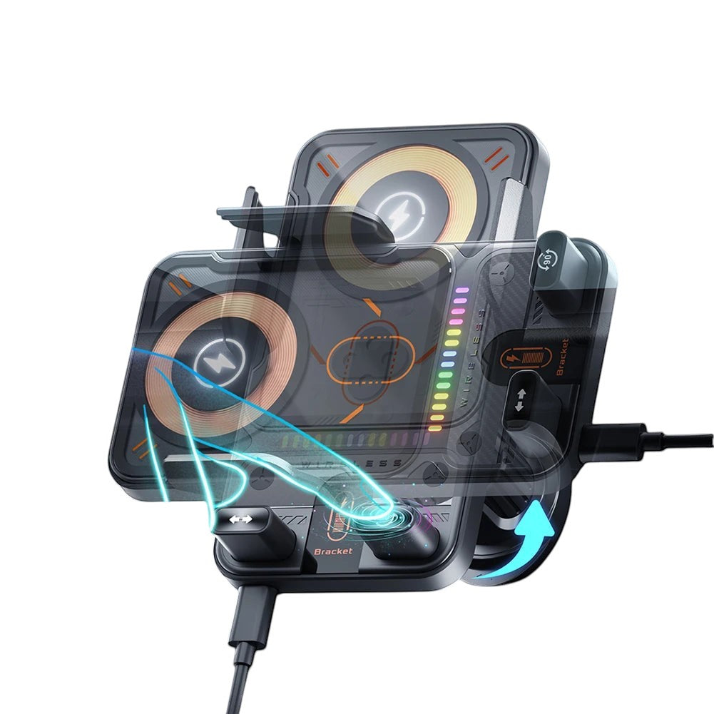 Automatic Clamping Wireless Car Charger Mount