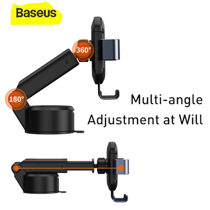 COMFORT black adjustable car phone holder mount with 180 and 360 degree rotation