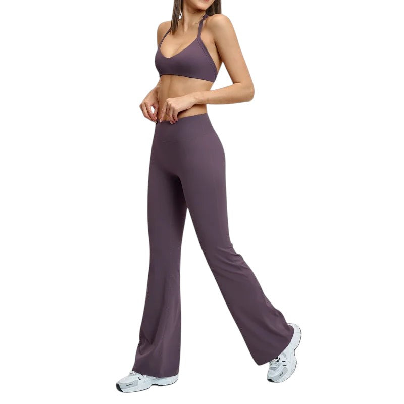 Comfort Women's High Waisted Flare Yoga Pants
