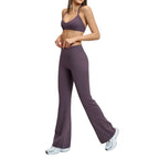 Comfort Women's High Waisted Flare Yoga Pants